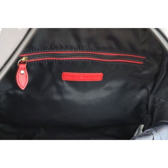 Tommy Hilfiger 69J8441 001 Unisex Black Monogram Nylon Backpack w/Pouch - Picture 12 of 15